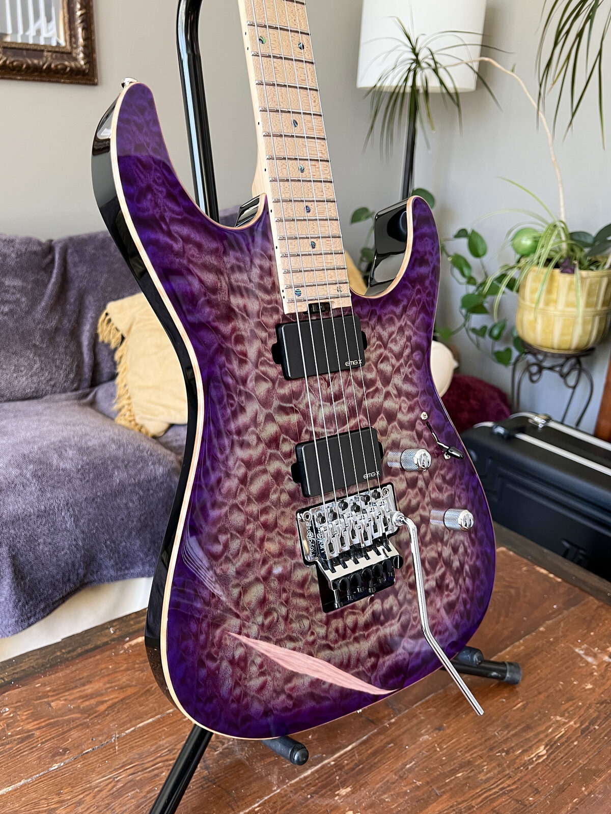 2019 ESP M-II FR USA — Purple Haze Burst — ESP`
